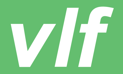 Logo des Vereins Landwirtschaftliche Fachbildung. Es zeigt die Buchstaben v, l und f in Weiß vor grünem Hintergrund.